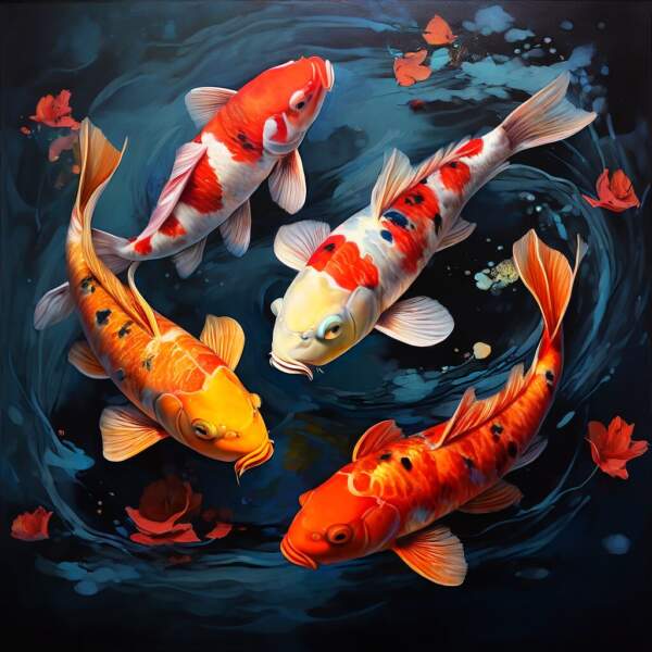 5 koi fish png